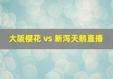 大阪樱花 vs 新泻天鹅直播